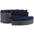 East End Imports Sojourn Outdoor Patio Daybed- Canvas Navy EEI-1982-CHC-NAV